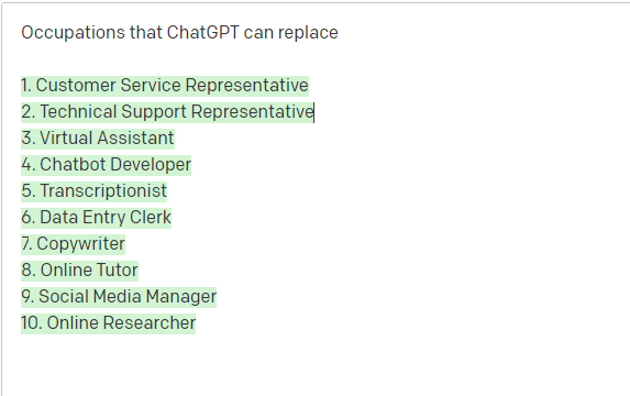 ChatGPT可以取代的職業(yè)有哪些？