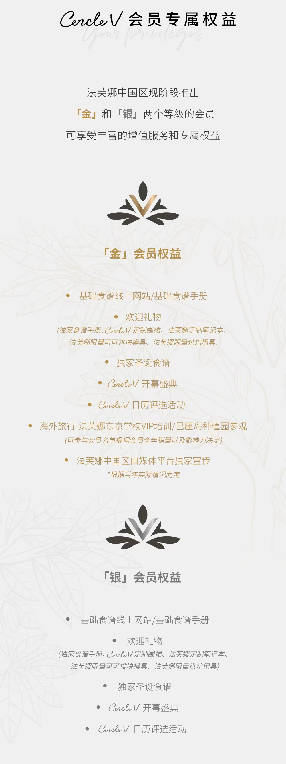 CERCLEV會(huì)員上線，與法芙娜共成長(zhǎng)
