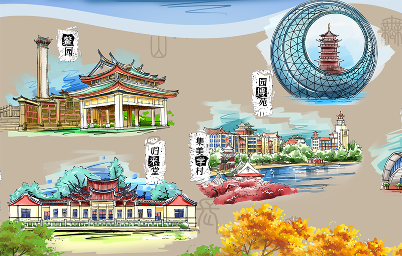 二次元馬拉松H5案例_全景H5制作案例_插畫H5制作_馬拉松H5制作